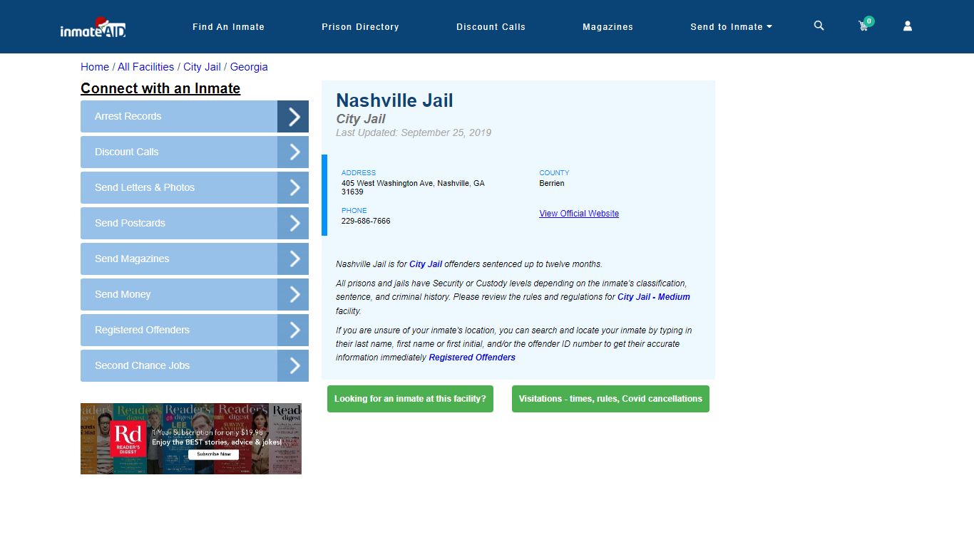 Nashville Jail | Inmate Locator